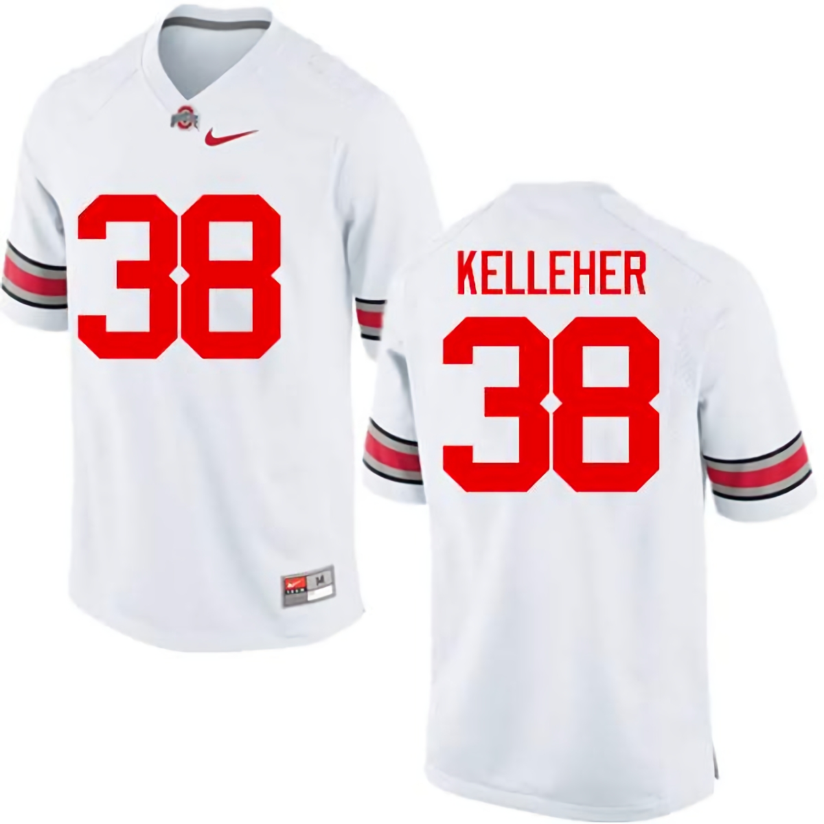 Logan Kelleher Ohio State Buckeyes Men's NCAA #38 Nike White College Stitched Football Jersey PTA5456AC